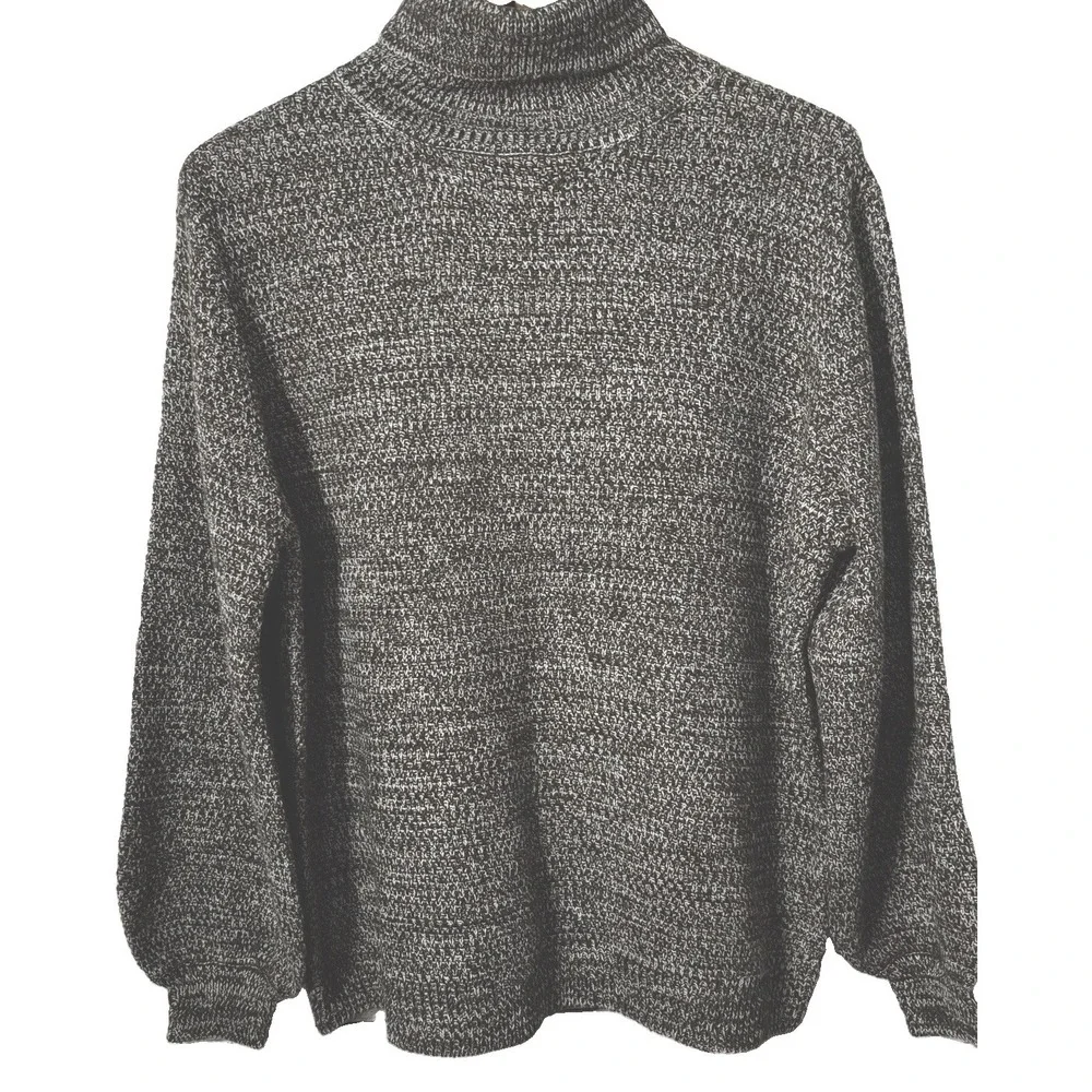 Zenana green turtleneck bubble sleeve sweater medium Academia Indie